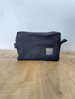 Recycled Denim Wash / Cosmetic Bag Made From Jeans, 2 of 3