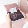 Dusky Pink Poncho And Charcoal Dandelion Print Scarf Set, thumbnail 1 of 5