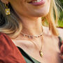 14k Gold Fill Celestial Organic Oval Necklace, thumbnail 3 of 12