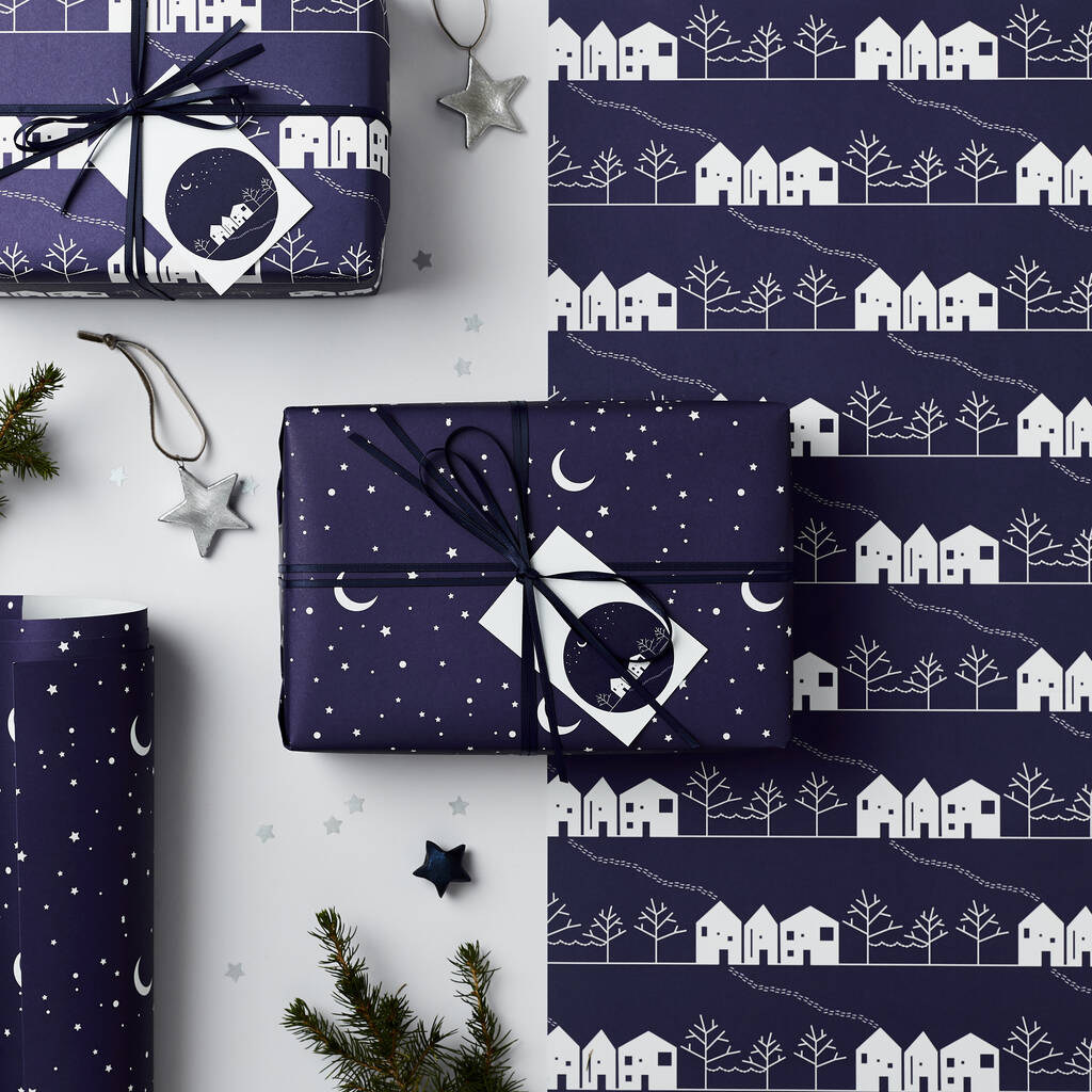 Winter Wonderland Mixed Christmas Wrapping Paper Set, 1 of 7