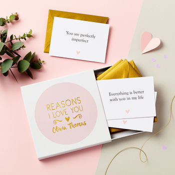 Personalised Foiled Reasons I Love You Notes, 7 of 7