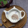 Hedgehog Bone China Teabag Tidy, thumbnail 2 of 4