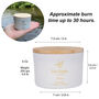 Luxury Lavender Soy Candle With Amethyst Crystals Travel Size, thumbnail 10 of 10