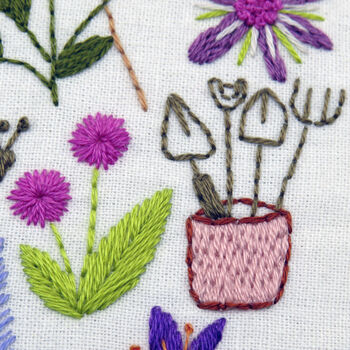 How Does Your Garden Grow Hand Embroidery Kit, 6 of 12