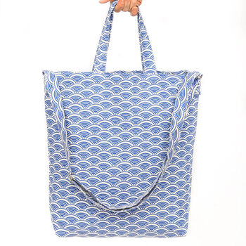 Ikigai Tote Bag In Blue, 4 of 4