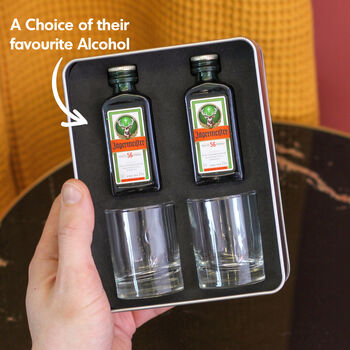 Personalised Dad's Favourite Whiskey Tin Gift Set, 9 of 9