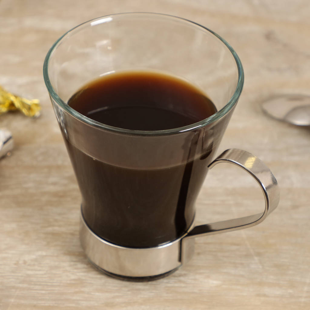 Contemporary Thermo Glass And Steel Mug By Dibor