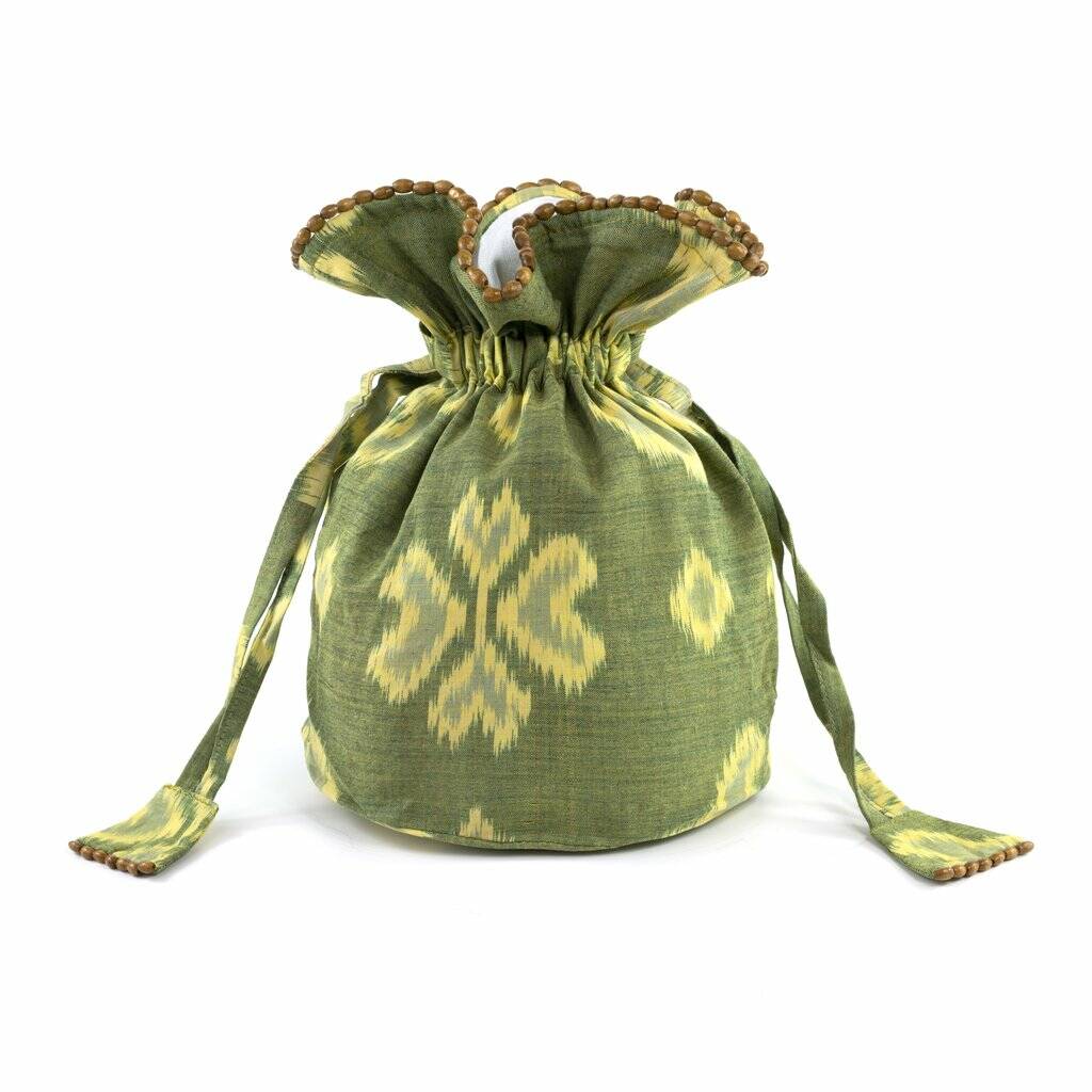 green dumpling bag