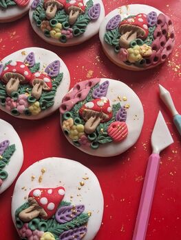 Personalised Fairy Toadstools Autumn Letterbox Biscuits, 5 of 9