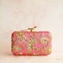 Amila Hot Pink Bird Clasp Clutch, thumbnail 6 of 7