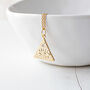 Gold Plated Triangle Eye Necklace, thumbnail 1 of 7