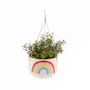 Rainbow Ceramic Hanging Planter With Choices Of Plants, thumbnail 3 of 4