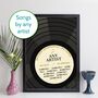 Personalised Record Label Print Top Ten Music Gift, thumbnail 1 of 12