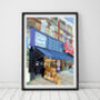 Burley Fisher Books, Haggerston, East London Illustration Art Print, thumbnail 1 of 2