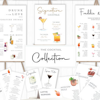 Wedding Seating Plan Cards Cocktails, 10 of 10