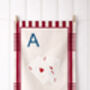 Personalised Alphabet Linen Tea Towel, thumbnail 3 of 12