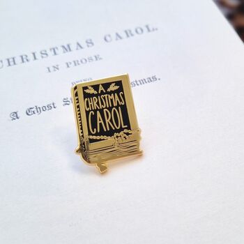 A Christmas Carol Book Enamel Pin, 3 of 4