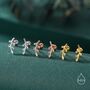Sterling Silver Olive Branch Leaf Earrings, thumbnail 7 of 12