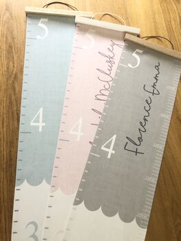 Personalised Loved Beyond Measure Canvas Height Chart, 9 of 9