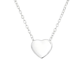 Valentine's Gift Silver Heart Necklace In Gift Tin, 2 of 11