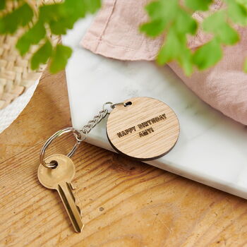 Personalised Birth Flower Keyring, 2 of 6