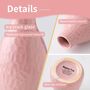 Set Of Three Glazed Pink Ceramic Flower Vase, thumbnail 5 of 6