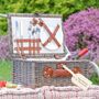 Personalised Country Escape Two Person Picnic Basket, thumbnail 1 of 11