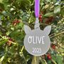 Personalised Unicorn Acrylic Christmas Decoration, thumbnail 1 of 5