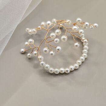 Pearl Bridal Wrist Corsage Bracelet, 12 of 12
