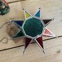 Moroccan Style Star Hanging Lantern Emerald Green, thumbnail 8 of 8