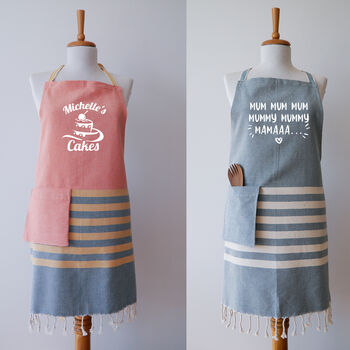 Personalised Cotton Apron, Tea Towel, Sustainable Gift, 8 of 12