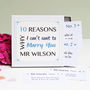 Personalised 'Can't Wait To Marry You' Notes, thumbnail 1 of 6