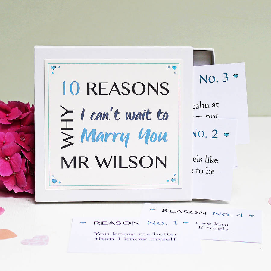 Personalised 'Can't Wait To Marry You' Notes, 1 of 6