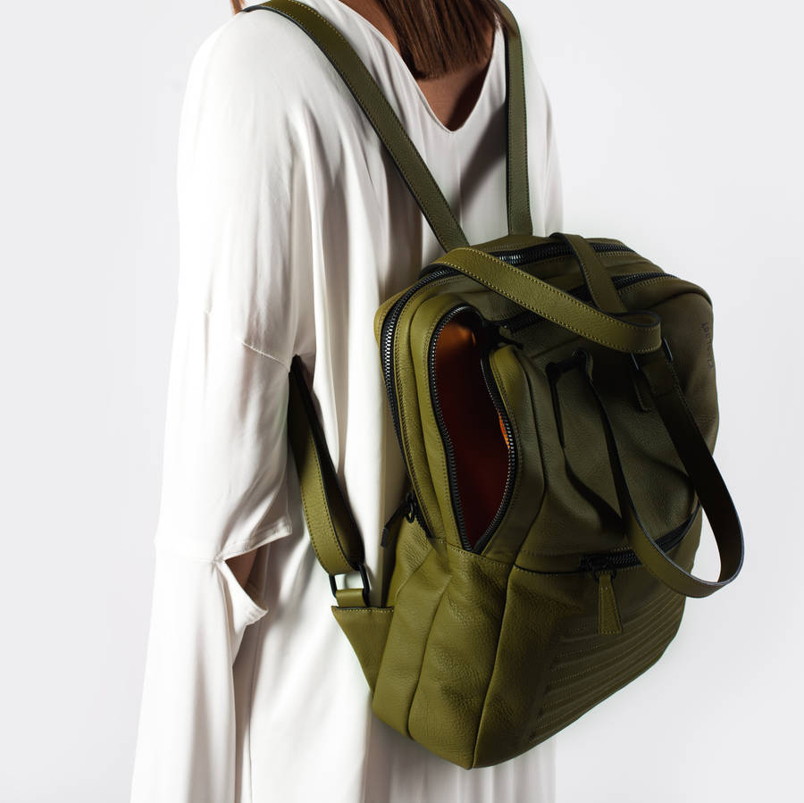 leather two in one unisex backpack bag by bagology | notonthehighstreet.com