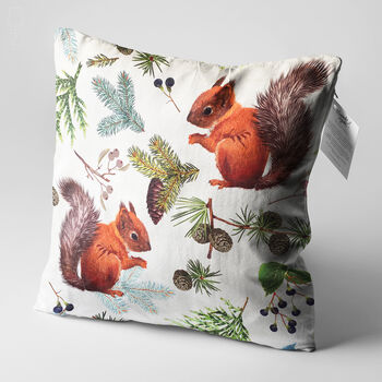Cute Squirrels Double Sided Soft Cushion Cover, 3 of 7