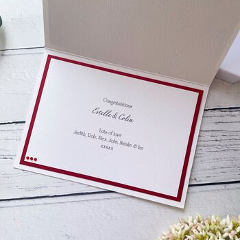 Handmade Ruby Wedding Anniversary Card, 4 of 7