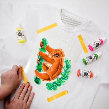 Sloth T Shirt Painting Stencil Kit, 3 of 11