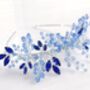 Blue Crystal Occasion Headpiece, thumbnail 2 of 4