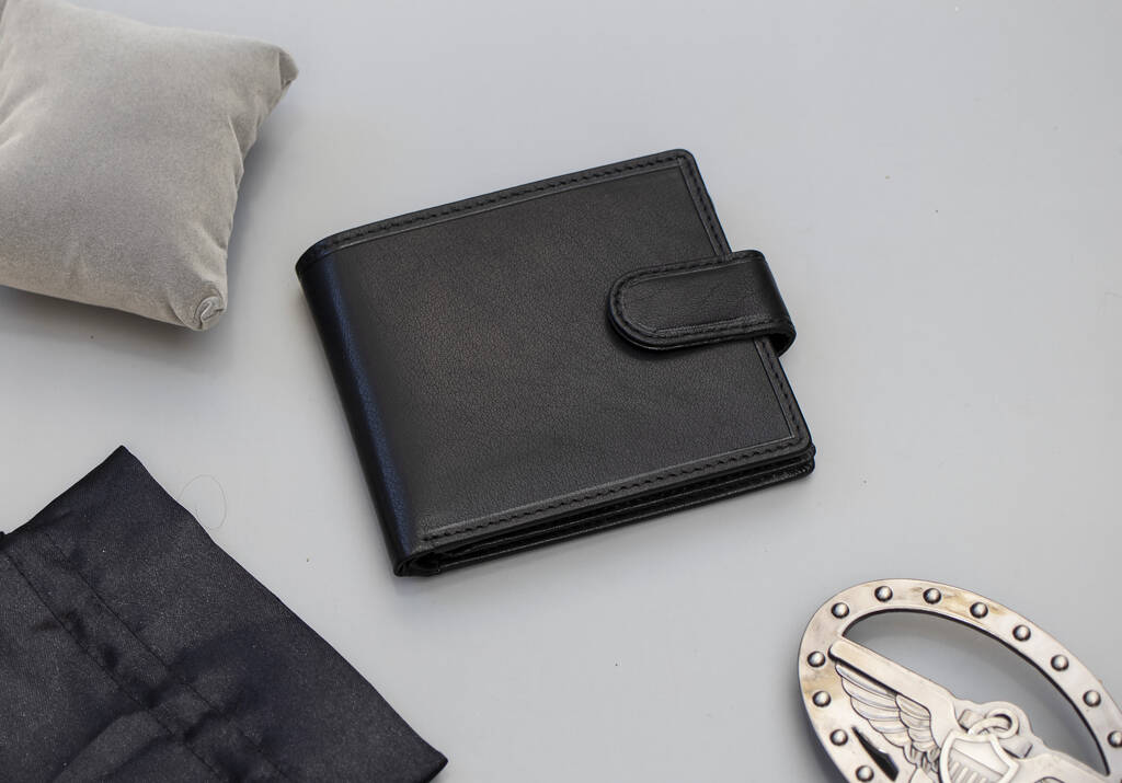 Personalised Men's Rfid Leather Wallet Gift, 1 of 9
