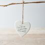 'I Can't Say…' Hanging Ceramic Heart Decoration, thumbnail 1 of 3