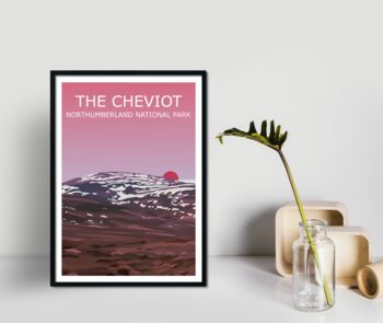 The Cheviot Peak Northumberland Art Print, 4 of 4