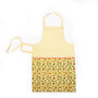 Bahar Floral Aprons In Yellow, thumbnail 4 of 4