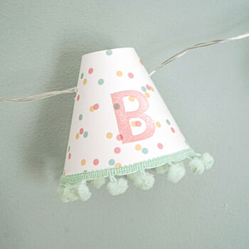 Personalised Fairy Lights In Pink, 8 of 11