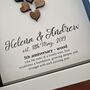 Personalised 5th Anniversary Gift Framed Wooden Heart, thumbnail 4 of 6