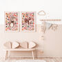Woodland Bunny Nursery Print, thumbnail 4 of 9