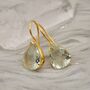 Green Amethyst Drop Earrings, thumbnail 1 of 7