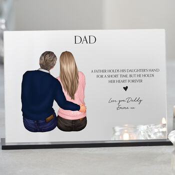 Father Gift From Daughter Personalised Plauqe, 4 of 10