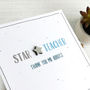 Star Teacher, Personalised Card, thumbnail 4 of 5
