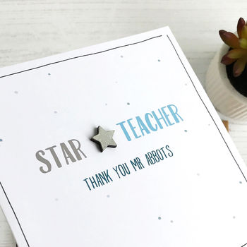 Star Teacher, Personalised Card, 4 of 5