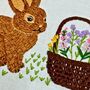 Easter Bunny Embroidery Kit, thumbnail 6 of 10